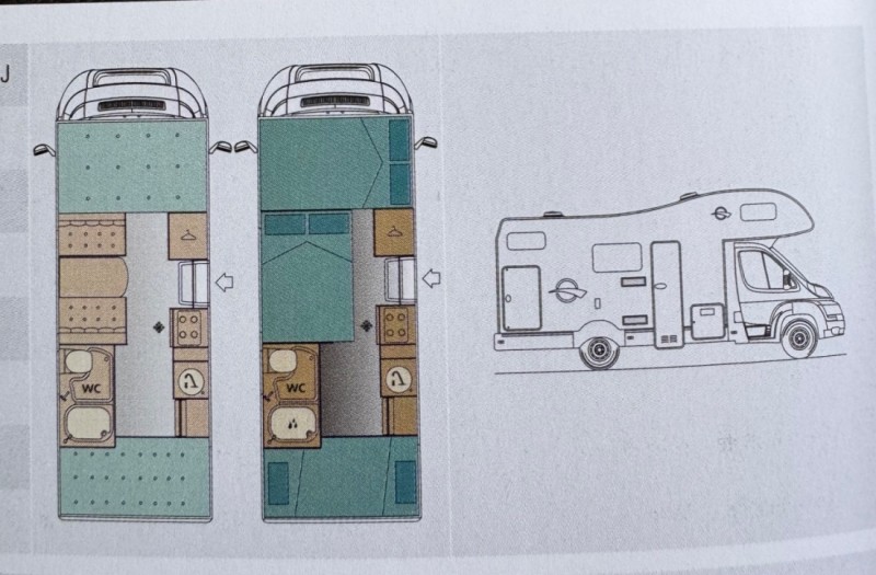 Fiat Auto roller 2 Wohnmobil - Kjeller, Norwegen