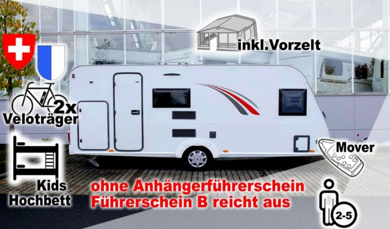 Bürstner Premio 485 TK Hochbett B Führerschein Wohnwagen - Emmenbrücke, Schweiz