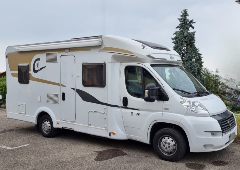 Fiat Capron T348 Wohnmobil - Ponthaux-Grolley, Schweiz