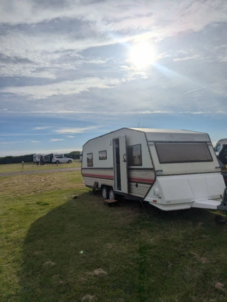 Fjällvagnen 600 Wohnwagen - Ljungsbro, Schweden