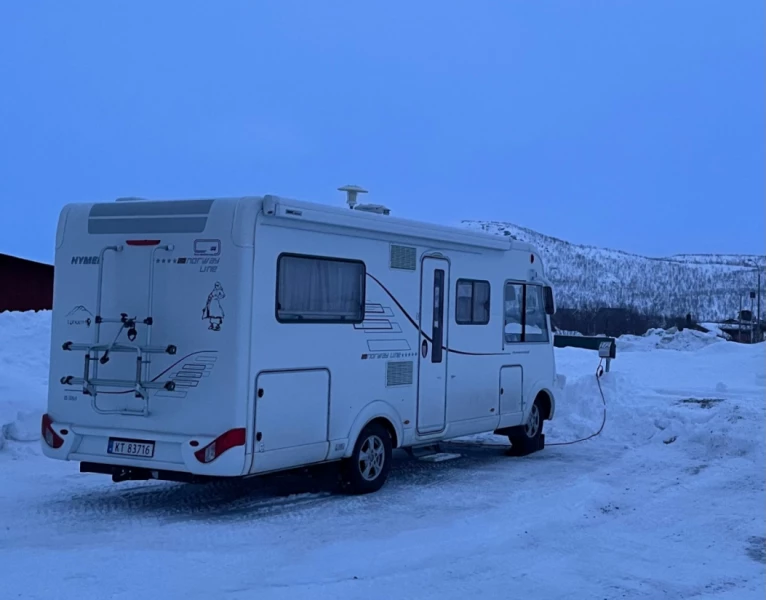 Hymer B 554 Wohnmobil - Lyngseidet, Norwegen