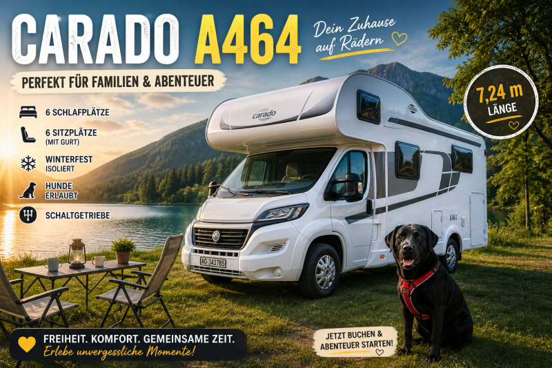 Carado A464 Wohnmobil - Siggenthal Station, Schweiz