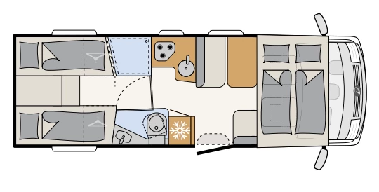 Dethleffs TREND I 7057 EB / Alusta 150 Multijet 2.3 D Wohnmobil - Helsinki, Finnland