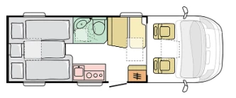 Adria Compact plus SL Wohnmobil - Les Genevez, Schweiz