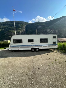 Hobby Exclusive Wohnwagen - Aurland, Norwegen