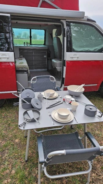VW T6 Campingbus - Courtételle, Schweiz