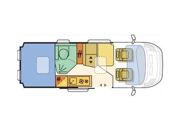 Fiat Twin 600SPT Family Campingbus - Järna, Schweden