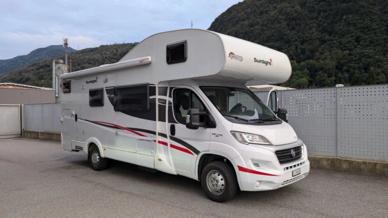 Fiat Sunlight A72 Wohnmobil - Quartino, Schweiz