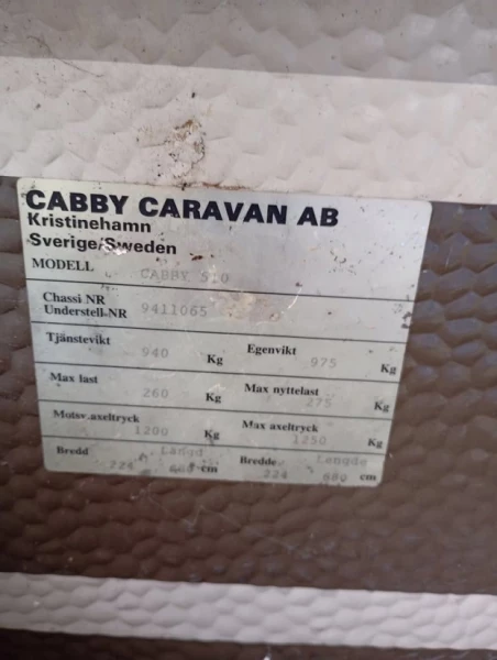 Cabby 510 Wohnwagen - Karlskrona, Schweden