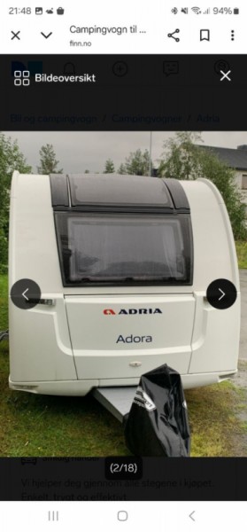 Adria Adora 572UT Campingvogn - Tromsø, Norge