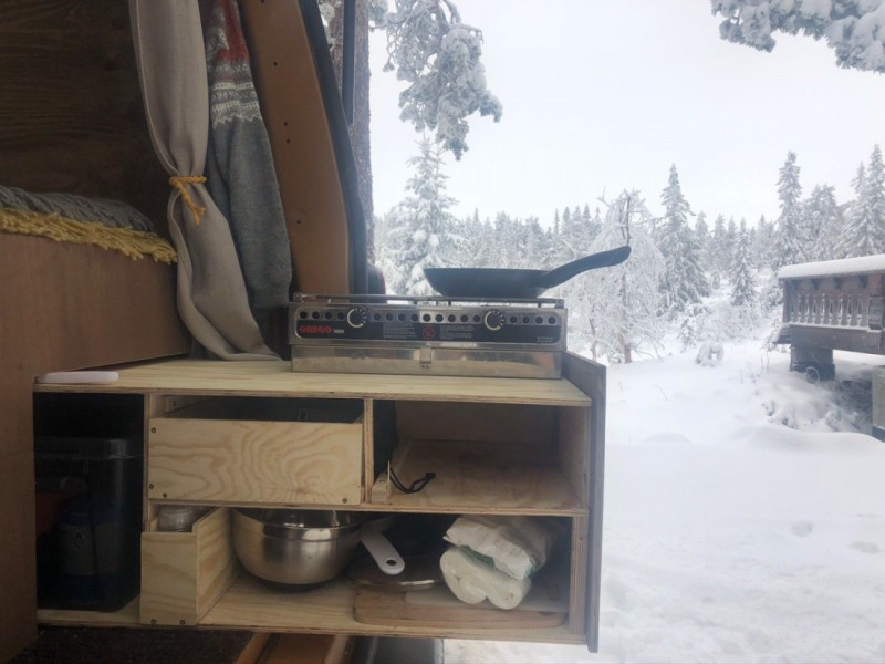 Volkswagen Transporter Campingbus - Bøstad, Norwegen