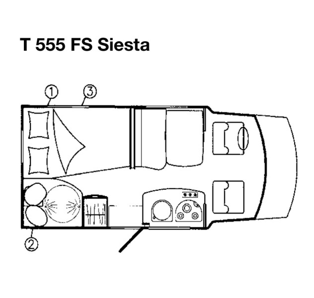 Ford Hobby T 555 FS Wohnmobil - Gävle, Schweden