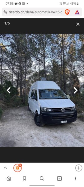 VW T5 Hoch Campingbus - Bern, Schweiz
