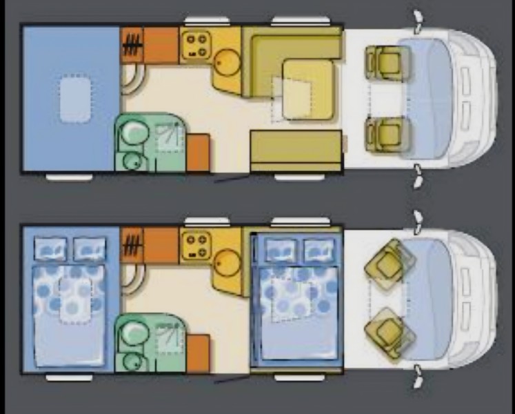 Fiat Adria Matrix Matkailuauto - Adlikon bei Regensdorf, Sveitsi