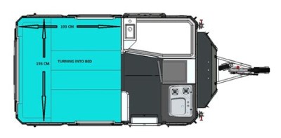 Hunter Caravan NTR-3X Campingvogn - Bätterkinden, Sveits