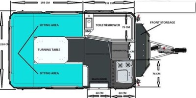 Hunter Caravan NTR-3X Campingvogn - Bätterkinden, Sveits