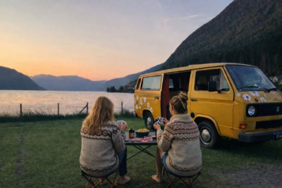 VW Transporter T3 Campervan - Skallestad, Norge