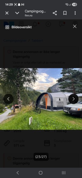 TABBERT W21 Wohnwagen - Fonnes, Norwegen