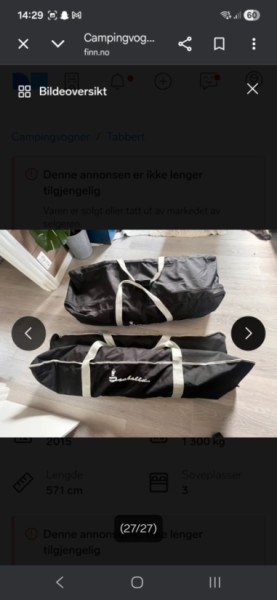TABBERT W21 Wohnwagen - Fonnes, Norwegen
