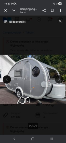 TABBERT W21 Wohnwagen - Fonnes, Norwegen