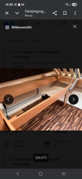 TABBERT W21 Wohnwagen - Fonnes, Norwegen