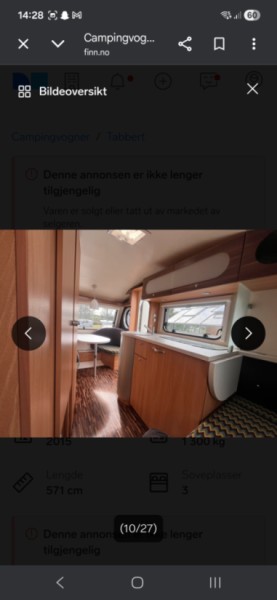 TABBERT W21 Wohnwagen - Fonnes, Norwegen