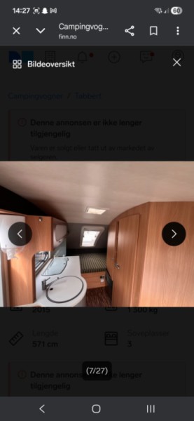 TABBERT W21 Wohnwagen - Fonnes, Norwegen
