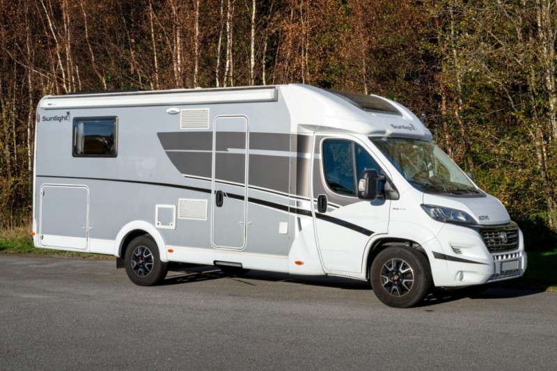 Sunlight T69 m/Senkeseng og Dobbelseng Wohnmobil - Tjodalyng, Norwegen