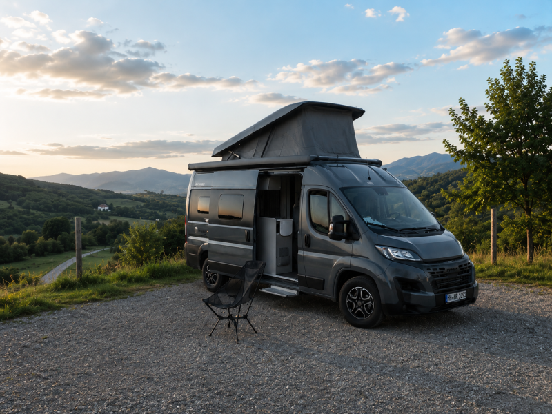 Fiat Hymer Free 600 Campus Bybobil - Hamburg, Tyskland