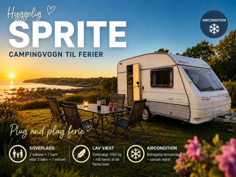 Sprite Super 390 EK Caravan - Skive, Denmark