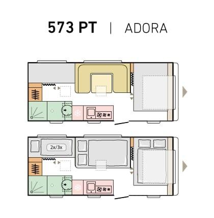 Adria Adora 573PT Wohnwagen - Lempäälä, Finnland