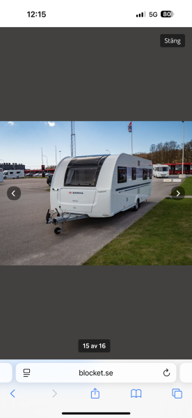   Wohnwagen - Blidsberg, Schweden