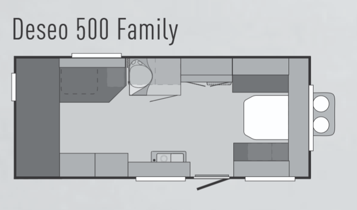 Knaus Deseo Family Plus 500 Matkailuvaunu - Wilchingen, Sveitsi
