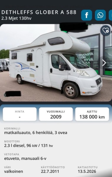 Dethleffs Glober A 588 Wohnmobil - Esbo, Finnland
