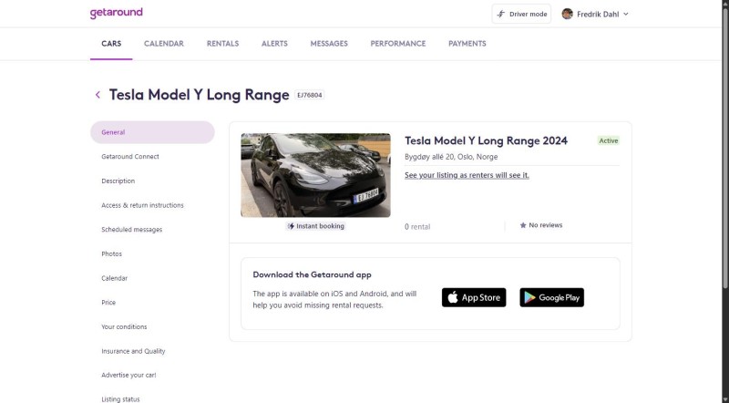 Tesla Model Y Long Range Campervan - Oslo, Norge
