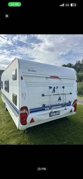 Hobby 560 KMFe Wohnwagen - Hovin i Gauldal, Norwegen
