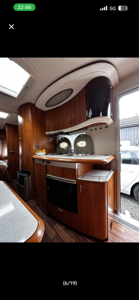Hobby 560 KMFe Wohnwagen - Hovin i Gauldal, Norwegen