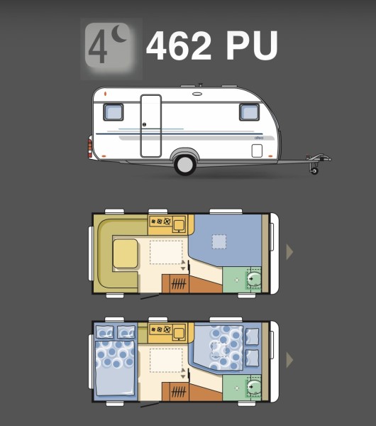 Adria Altea 462PU Caravan - Vöcklabruck, Austria