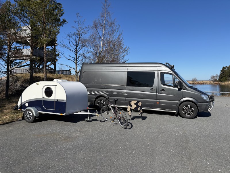 Mini Camper 450 kg - vedettävissä B-kortilla lähes kaikilla autoilla Husvagn - Hämeenlinna, Finland