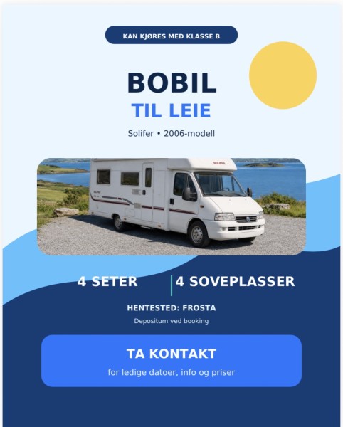   Camping-car - Frosta, Norvège