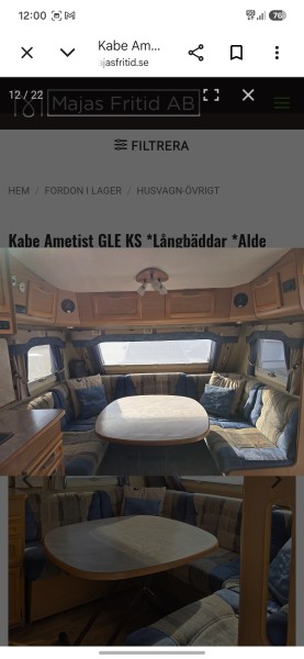 Kabe Ametist xl Campingvogn - Ljugarn, Sverige