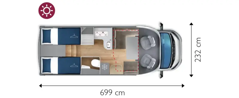 Giottiline Therry T32 Wohnmobil - Altdöbern, Deutschland
