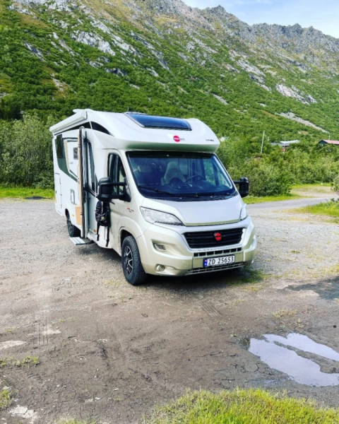 Bürstner BT7004 Wohnmobil - Moskenes Ferge kai, Norwegen