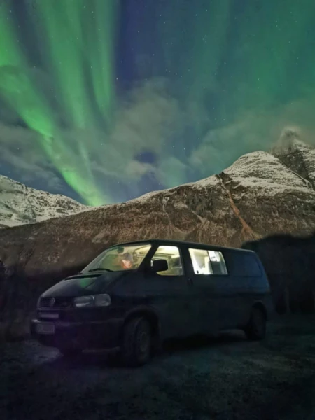 VW Caravelle TDI Campingbus - Kvaløya, Norwegen