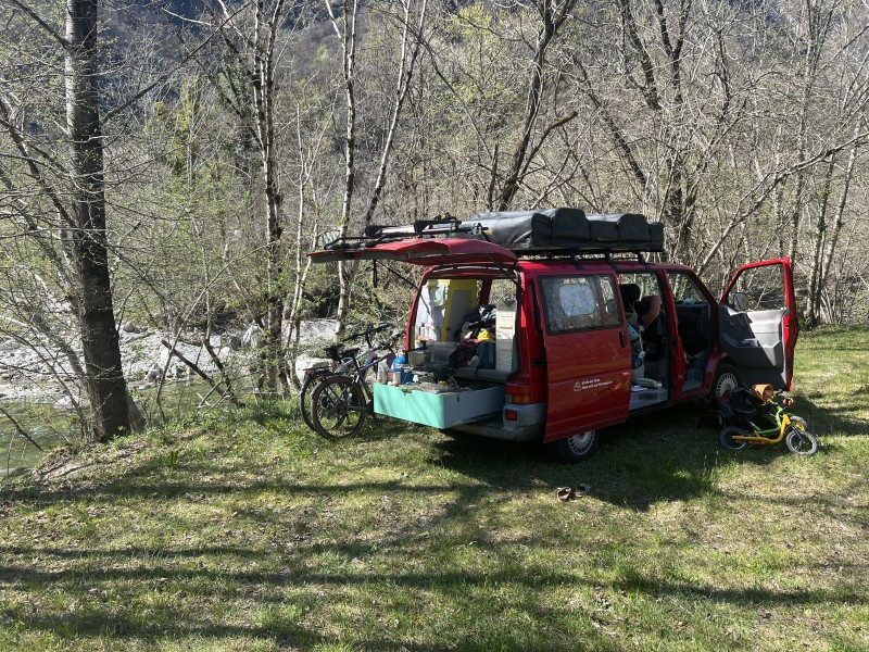 VW T4 Multivan Campingbus - Gottlieben, Schweiz