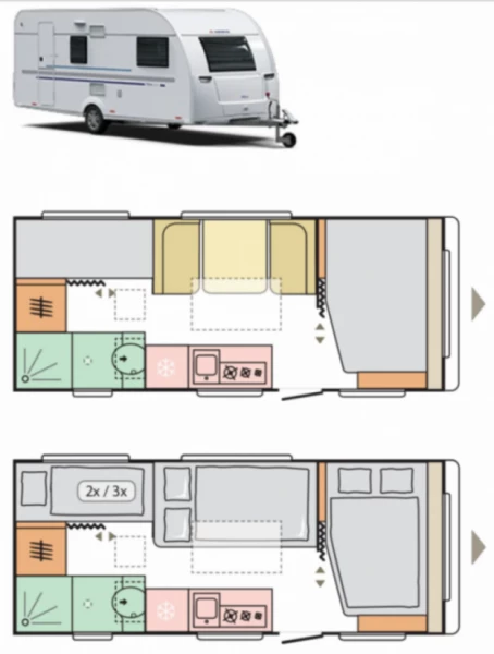 Adria Altea 552 PK Wohnwagen - Prez-vers-Noréaz, Schweiz
