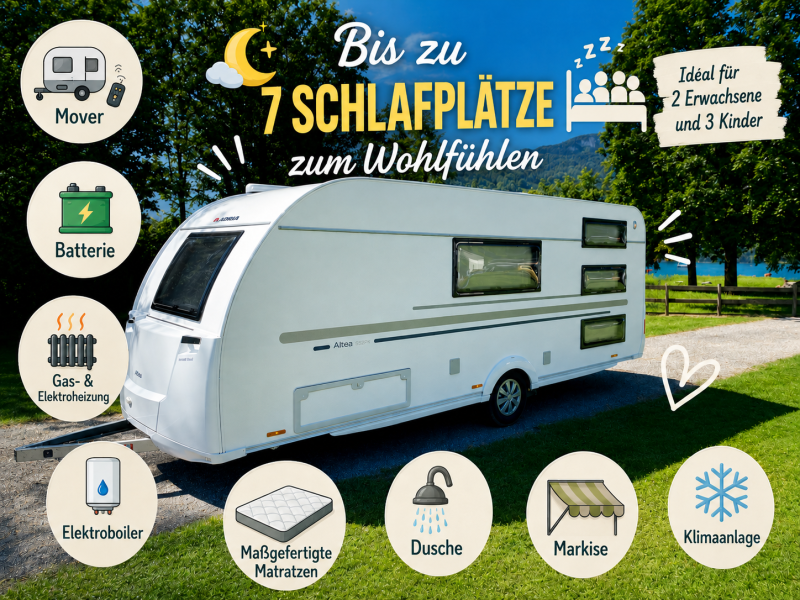 Adria Altea 552 PK Wohnwagen - Prez-vers-Noréaz, Schweiz
