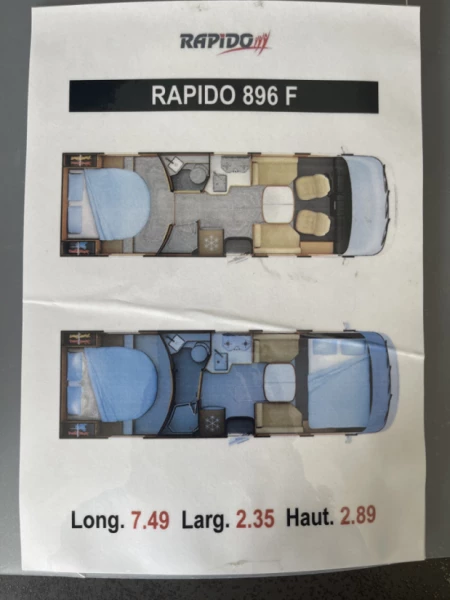 Rapido Rapido 896 F Motorhome - Châtel-Saint-Denis, Switzerland