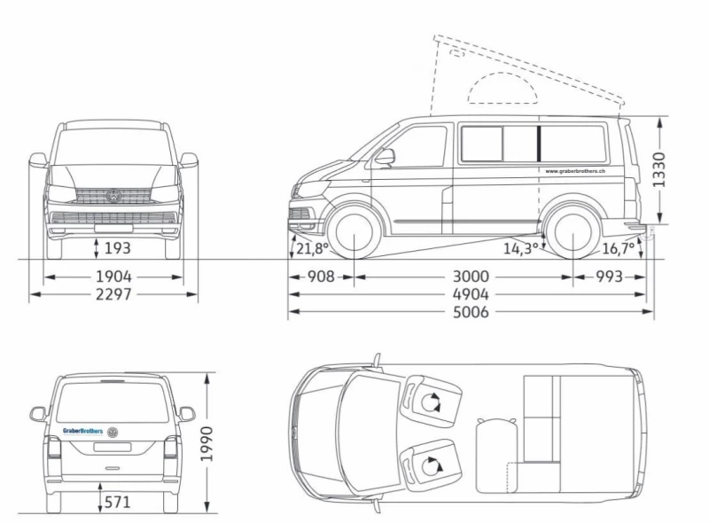 VW California 6.1 Ocean Edition Campingbus - Recherswil, Schweiz