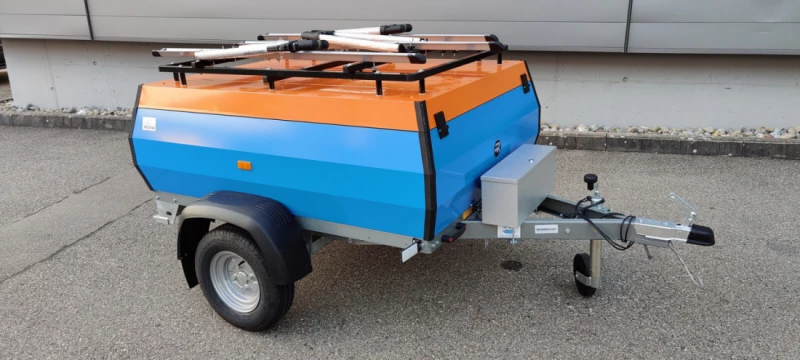 Anhänger 100 inkl. Veloträger ARLETONE Retro Caravane - Aadorf, Suisse